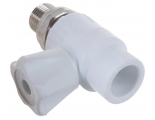 Кран радиаторный со сгоном Valfex PP-R белый 20мм х 1/2"нр, прямой, для полипропиленовых труб