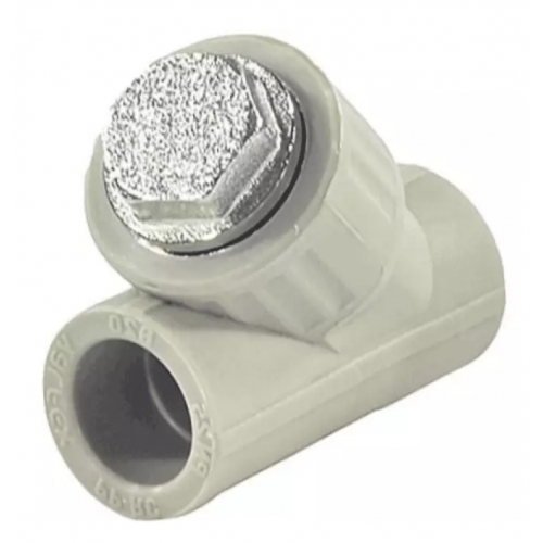 Фильтр сетчатый 20 мм 45º внутренний-внутренний Valfex PP-R серый для полипропиленовых труб купить в интернет магазине Санрай73