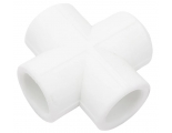 Крестовина равнопроходная 20 мм Valfex PP-R белый, для полипропиленовых труб