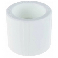 Муфта 40 мм внутренний-внутренний Valfex PP-R белый, для полипропиленовых труб