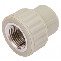 Муфта 32 мм х 1"вр Valfex PP-R серый с резьбой для полипропиленовых труб