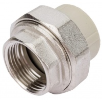 Муфта 32 мм х 1 1/4"вр разъемная Valfex PP-R серый для полипропиленовых труб