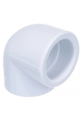 Угольник 63 мм 90° Valfex PP-R белый внутренний-внутренний, для полипропиленовых труб