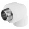 Угольник 20 мм х 1/2"нр Valfex PP-R белый, для полипропиленовых труб