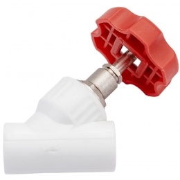 Вентиль 25 мм Valfex PP-R белый угловой внутренний-внутренний, для полипропиленовых труб