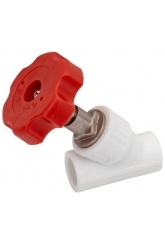 Вентиль 25 мм Valfex PP-R белый угловой внутренний-внутренний, для полипропиленовых труб