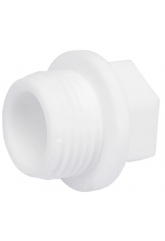 Заглушка резьбовая 1/2" нр Valfex PP-R белый, для полипропиленовых труб