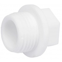 Заглушка резьбовая 1/2" нр Valfex PP-R белый, для полипропиленовых труб