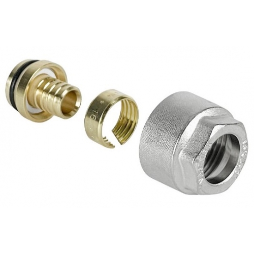 Фитинг компрессионный евроконус 16х2,2 х 3/4" Valfex для труб PEX, PE-RT купить в интернет магазине Санрай73