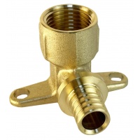 Угольник 16мм х 1/2"вр Valfex аксиальный с креплением для труб из сшитого полиэтилена