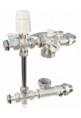 Насосно-смесительный узел Valfex с термоголовкой, без насоса, монтажная длина для насоса 130 мм