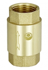 Клапан обратный 1"вр Valfex пружинный муфтовый с латунным штоком