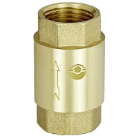 Клапан обратный 1/2"вр Valfex пружинный муфтовый с латунным штоком