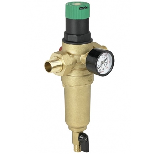 Фильтр промывной 1/2" с редуктором давления, латунный VALFEX купить в интернет магазине Санрай73