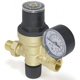 Клапан подпиточный 1/2"нр х 1/2"вр Valfex автоматический с манометром