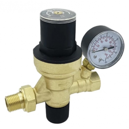 Клапан подпиточный 1/2"нр х 1/2"вр Valfex автоматический с манометром купить в интернет магазине Санрай73