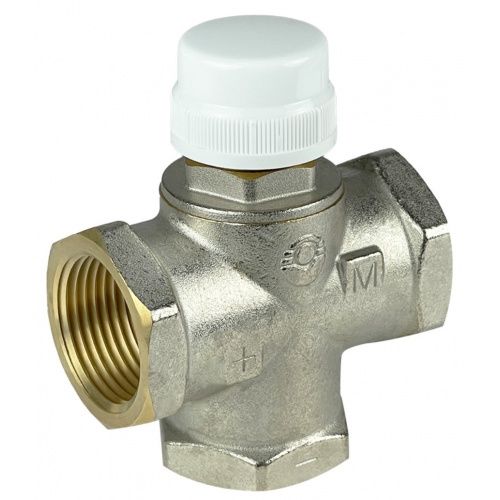 Трехходовой смесительный клапан 1"вр Valfex с боковым смешиванием, с возможностью полного перекрытия купить в интернет магазине Санрай73