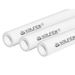 Труба 40х6,7 мм Valfex PP-R белый, PN 25, SDR 6, алюминий