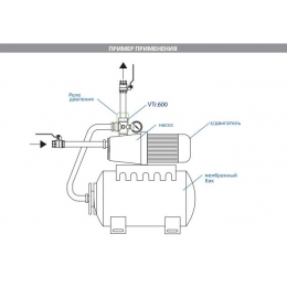 Пятиходовое соединение для насоса, 1"х80мм