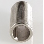Ниппель 3/4"нр х 3/4"нр Valtec под сгонный ключ никелированный латунный