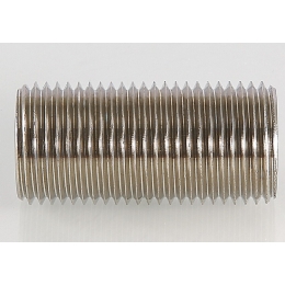 Ниппель 1/2"нр х 1/2"нр Valtec под сгонный ключ никелированный латунный