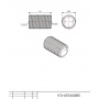 Ниппель 3/4"нр х 3/4"нр Valtec под сгонный ключ никелированный латунный