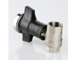 Кран шаровой 3/4"ВР/ВР Valtec рукоятка с термометром