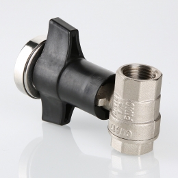 Кран шаровой 3/4"ВР/ВР Valtec рукоятка с термометром