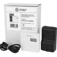 Беспроводной комнатный двухпозиционный регулятор STOUT ST-294v2, белый