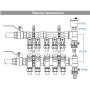 Тройник коллекторный 1"нр  х 1/2"вр х 1/2"вр Valtec