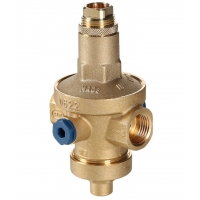 Редуктор давления мембранный под манометр Valtec 1/2"вр, PN25, 1-7 бар, демпферная камера