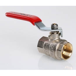 Кран шаровой 1 1/4"ВР/ВР Valtec Base полнопроходной, рукоятка стальная красная