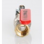 Кран шаровой Valtec Base 1/2"ВР/НР полнопроходной, рукоятка стальная красная