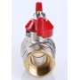 Кран шаровой 3/4"ВР/НР Valtec Base полнопроходной, бабочка красная
