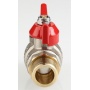 Кран шаровой 3/4"НР/НР Valtec Base полнопроходной, бабочка красная