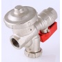 Кран шаровой с фильтром и редуктором давления 1/2"вр Valtec 600 мкм, PN16, 3,4 бар