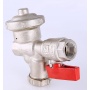 Кран шаровой с фильтром и редуктором давления 1/2"вр Valtec 600 мкм, PN16, 3,4 бар