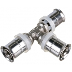 Тройник 16мм x 16мм x 16мм Valtec пресс для металлопластиковых труб