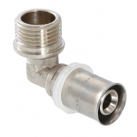 Угольник 16мм x 3/4"нр пресс Valtec для металлопластиковых труб