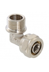 Угольник 20мм х 1/2"нр Valtec обжим для металлопластиковых труб