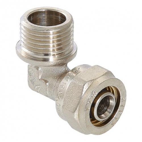 Угольник 26мм х 3/4"нр Valtec обжим для металлопластиковых труб купить в интернет магазине Санрай73