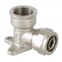 Угольник 20мм x 1/2"вр Valtec обжим установочный для металлопластиковых труб