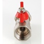 Кран шаровой 16мм цанга х 1/2"ВР VALTEC  бабочка, для металлопластика