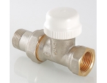 Клапан под термоголовку со сгоном прямой 3/4" ВР/НР Valtec