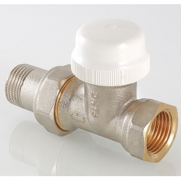 Клапан под термоголовку со сгоном прямой 3/4" ВР/НР Valtec