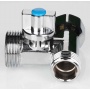 Кран шаровой трехпроходной 1/2"ВР х 3/4"НР х 1/2"НР Valtec для стиральных и посудомоечных машин