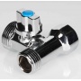 Кран шаровой трехпроходной 1/2"ВР х 3/4"НР х 1/2"НР Valtec для стиральных и посудомоечных машин