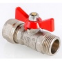 Кран шаровой 16мм цанга х 1/2"НР VALTEC  бабочка, для металлопластика