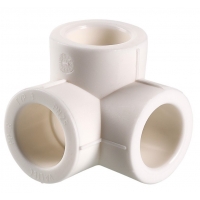 Тройник двухплоскостной 25 мм Valfex PP-R белый, для полипропиленовых труб
