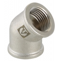 Угольник 45° 1/2"вр Valtec никелированный латунный